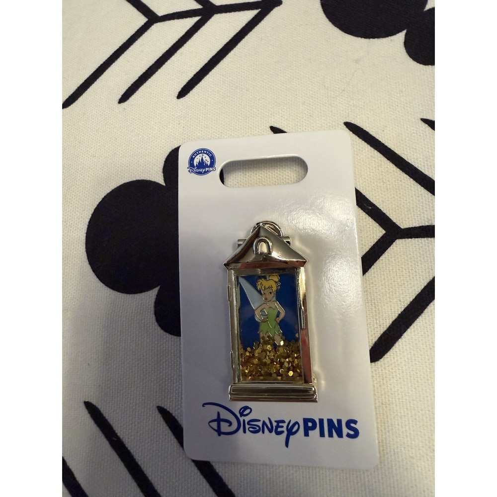 NEW Walt Disney Pin Trading - Peter Pan - Tinker Bell Gold Glitter Lantern